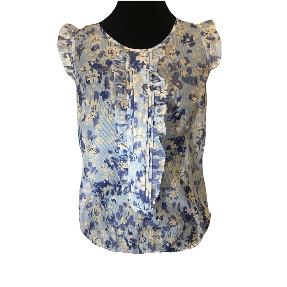 2000s GAP Floral Blouse Spring & Summer Sleeveless Tank Women’s Size Small